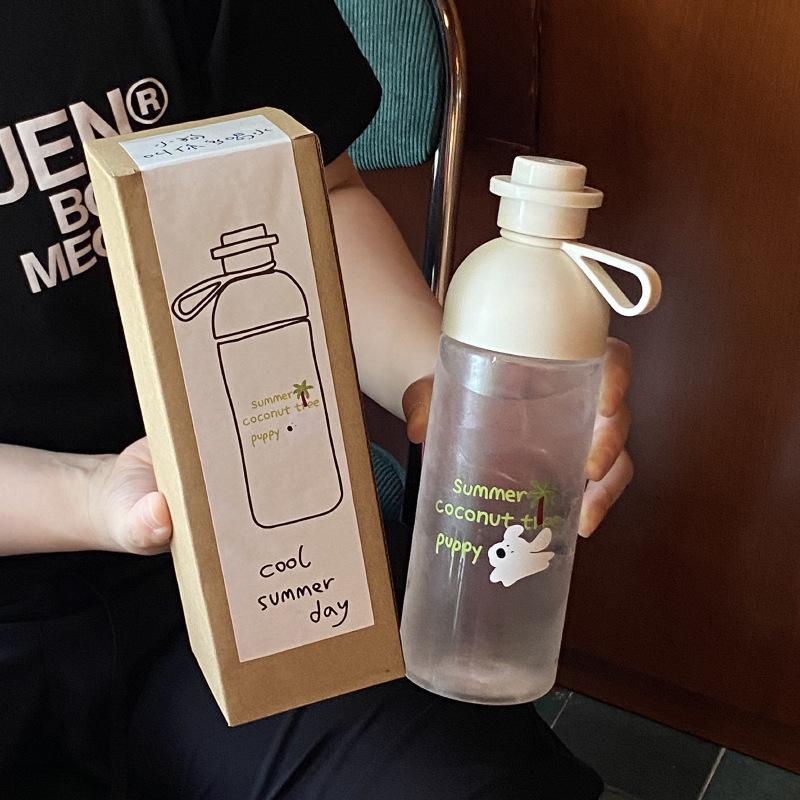 Summer Coconut Tree Puppy Double Drinking Plastic Cup, Simple Cartoon Repair Hook Sports Large-Capacity Random Cup 600Ml 600ml
Summer Coconut Tree Puppy Double Drinking Plastic Cup, Simple Cartoon Repair Hook Sports Large-Capacity Random Cup 600Ml 600ml