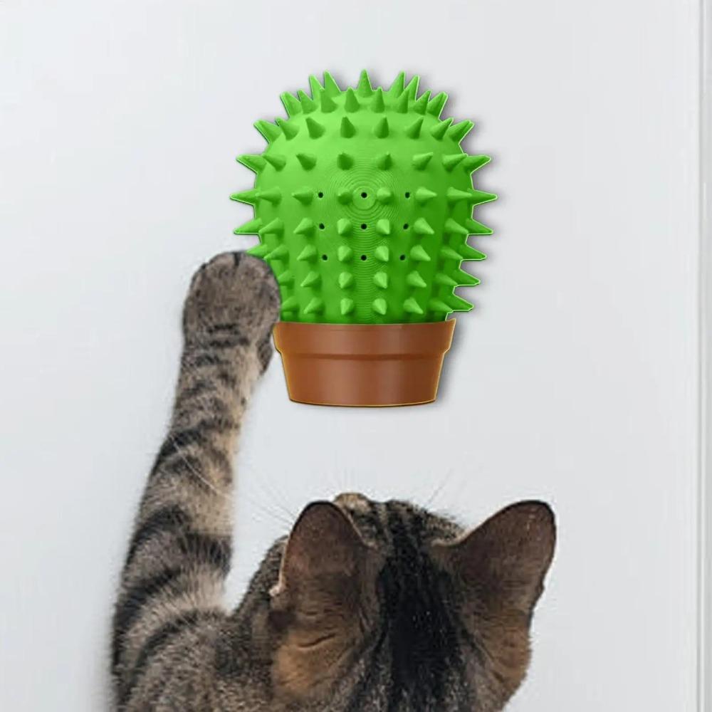 Wall Mounted Cat Scratch Pad Wear Resistant Massage Combs Cactus Hair Brush Pet Toys зелений
Wall Mounted Cat Scratch Pad Wear Resistant Massage Combs Cactus Hair Brush Pet Toys зелений
