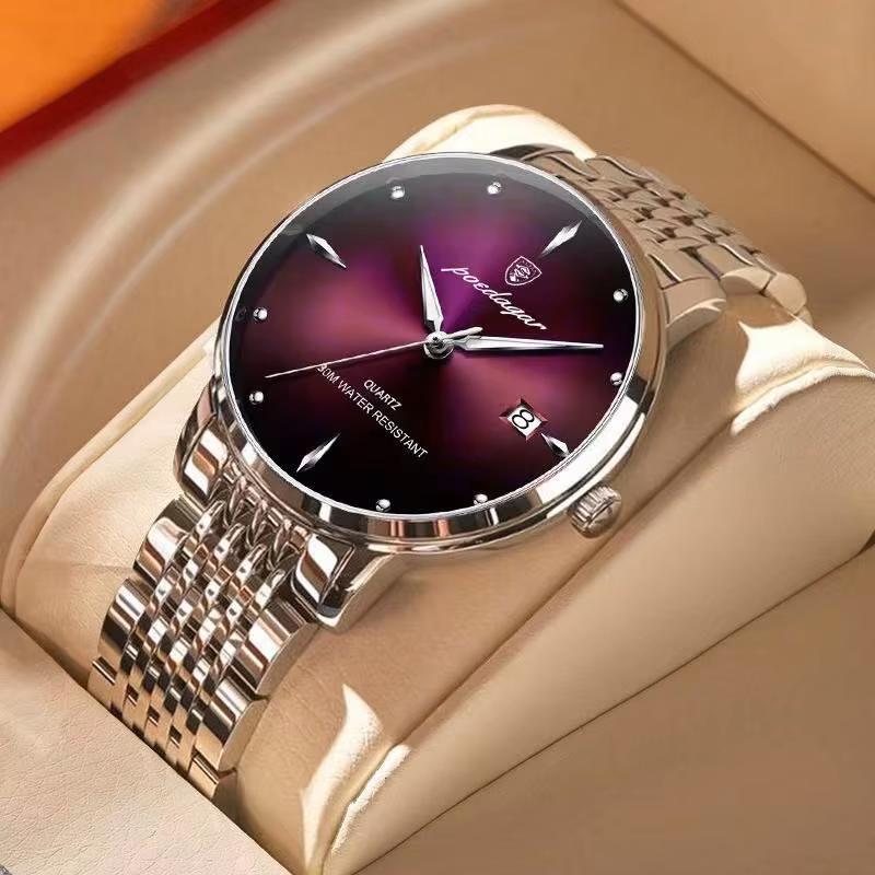 POEDAGAR Business quartz men s watch stainless steel waterproof night light date watch luxury casual simple watch розового золота/фиолетовый
POEDAGAR Business quartz men s watch stainless steel waterproof night light date watch luxury casual simple watch розового золота/фиолетовый