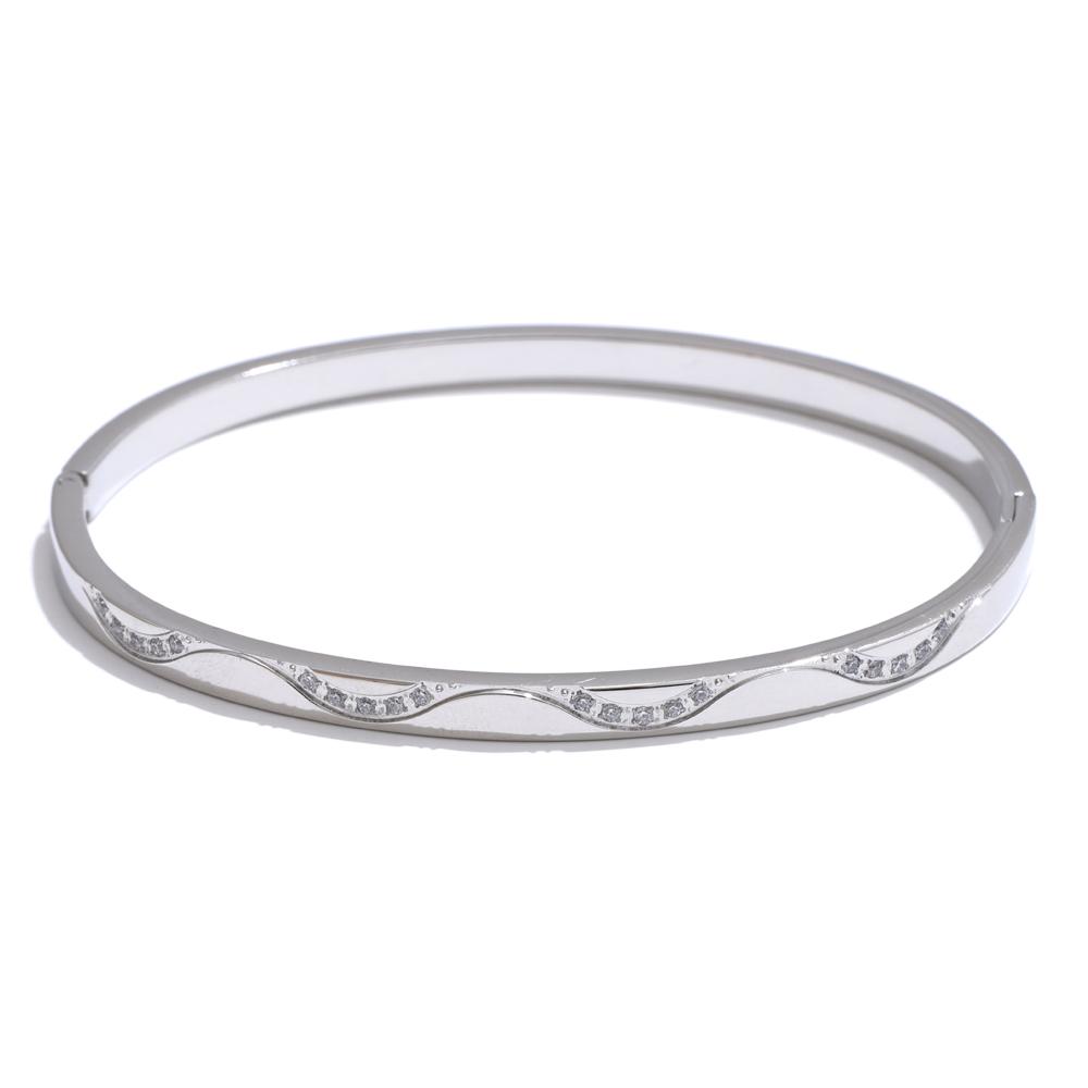 Yhpup 61mm Stainless Steel Inlaid Zircon Round Bracelet Bangle Waterproof Polished Trending Jewelry Wholesale New
Yhpup 61mm Stainless Steel Inlaid Zircon Round Bracelet Bangle Waterproof Polished Trending Jewelry Wholesale New
