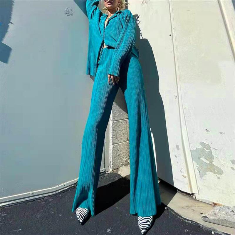 Spring & Autumn Women s Solid Color Drape Flare Pants & Single-Breasted Top Two-Piece Set 2XL
Spring & Autumn Women s Solid Color Drape Flare Pants & Single-Breasted Top Two-Piece Set 2XL