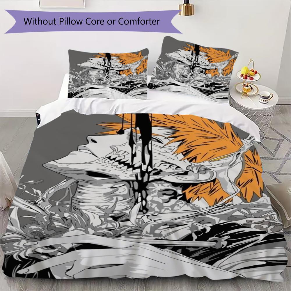 Bleach Pattern Bedding uilt Set uilt Cover Pillowcase Home Decoration Birthday Gift (1 * duvet cover + 2 * pillowcase without core) 135x200cm
Bleach Pattern Bedding uilt Set uilt Cover Pillowcase Home Decoration Birthday Gift (1 * duvet cover + 2 * pillowcase without core) 135x200cm