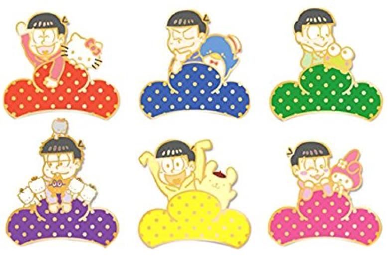x Коллекционный металлический значок Sanrio Characters, товар в коробке 1 коробка 6 6 видов всего Osomatsu-san = штук,
x Коллекционный металлический значок Sanrio Characters, товар в коробке 1 коробка 6 6 видов всего Osomatsu-san = штук,