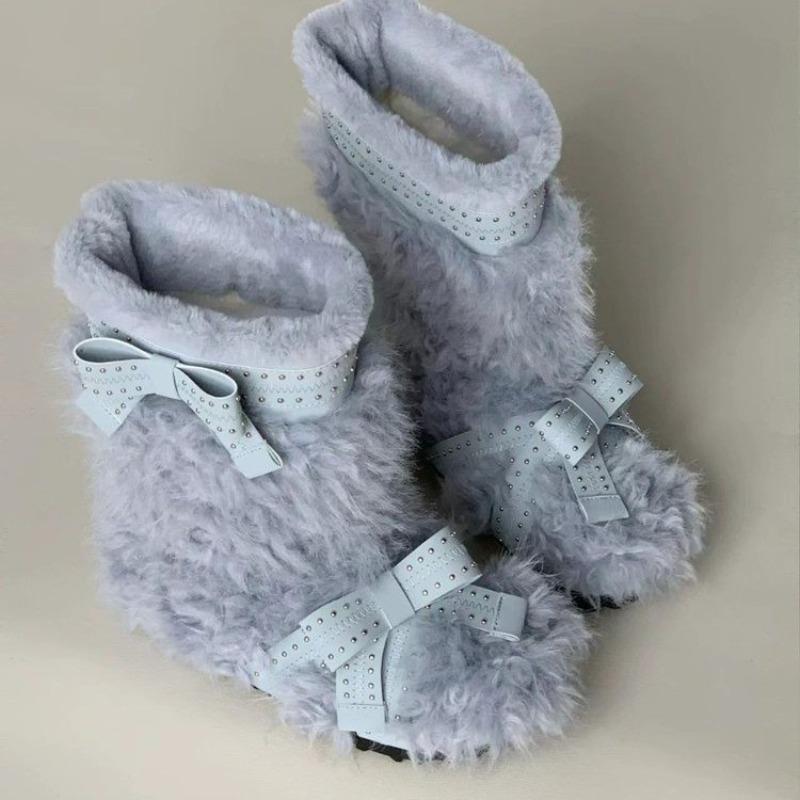 2025 hot selling Riveted Bow Sleeve Snow Boots Winter New Round Toe Plush Platform Anti-slip Wear-resistant Cotton Shoes 35 синій
2025 hot selling Riveted Bow Sleeve Snow Boots Winter New Round Toe Plush Platform Anti-slip Wear-resistant Cotton Shoes 35 синій