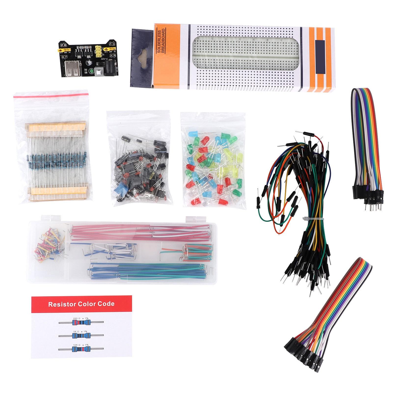 DIY Upgraded Electronic Kit with Power Supply Module Solderless Breadboard for Raspberry Pi
DIY Upgraded Electronic Kit with Power Supply Module Solderless Breadboard for Raspberry Pi