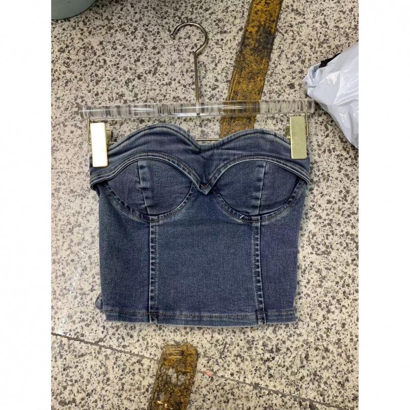 Women’s Sexy Strapless Denim Camisole - Waist-Cinching, Slim-Fit Sleeveless Bandeau Top XL синий
Women’s Sexy Strapless Denim Camisole - Waist-Cinching, Slim-Fit Sleeveless Bandeau Top XL синий