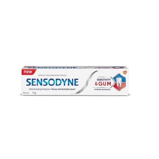 Sensodyne Toothpaste Sensitivity & Gum, Зубная паста двойного действия для чувствительных зубов и здоровых десен, 70 г
Sensodyne Toothpaste Sensitivity & Gum, Зубная паста двойного действия для чувствительных зубов и здоровых десен, 70 г