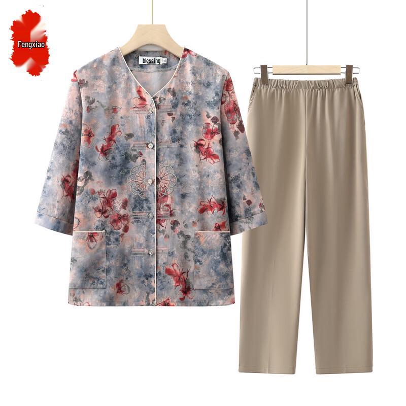 Elderly Women s Floral Short-Sleeve Summer Blouse 3XL
Elderly Women s Floral Short-Sleeve Summer Blouse 3XL
