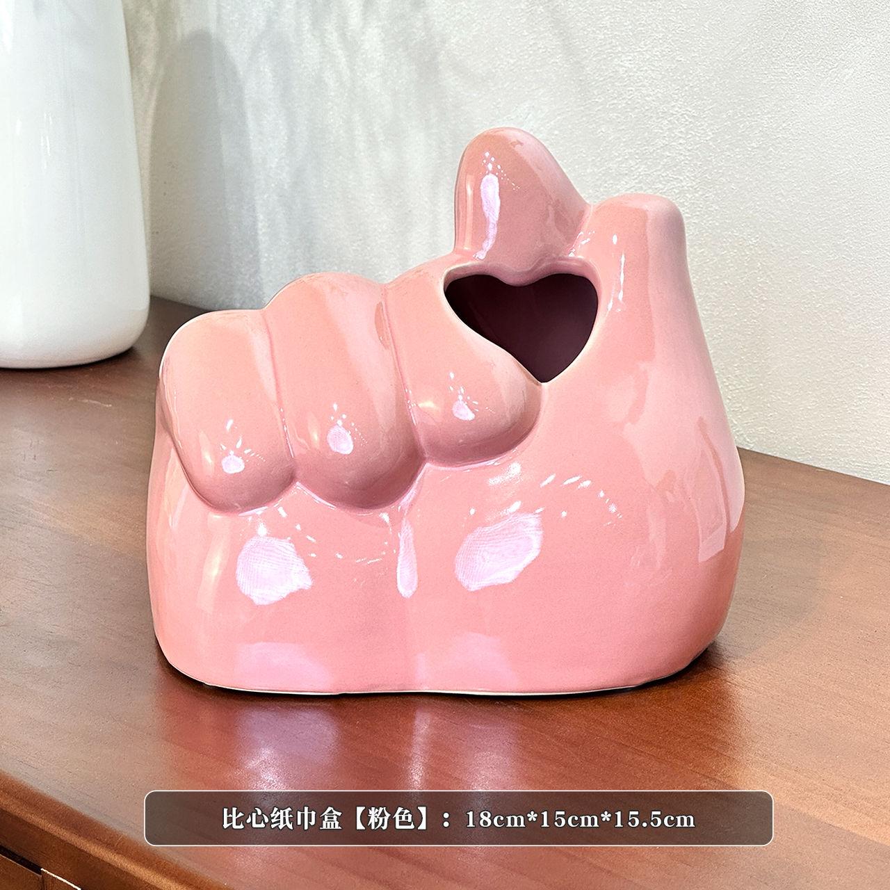 Creative Love Ceramic Tissue Box Creative Fist Organizer Living Room Dining Table Ceramic Paper Drawer Box Home Decoration Gift
Creative Love Ceramic Tissue Box Creative Fist Organizer Living Room Dining Table Ceramic Paper Drawer Box Home Decoration Gift