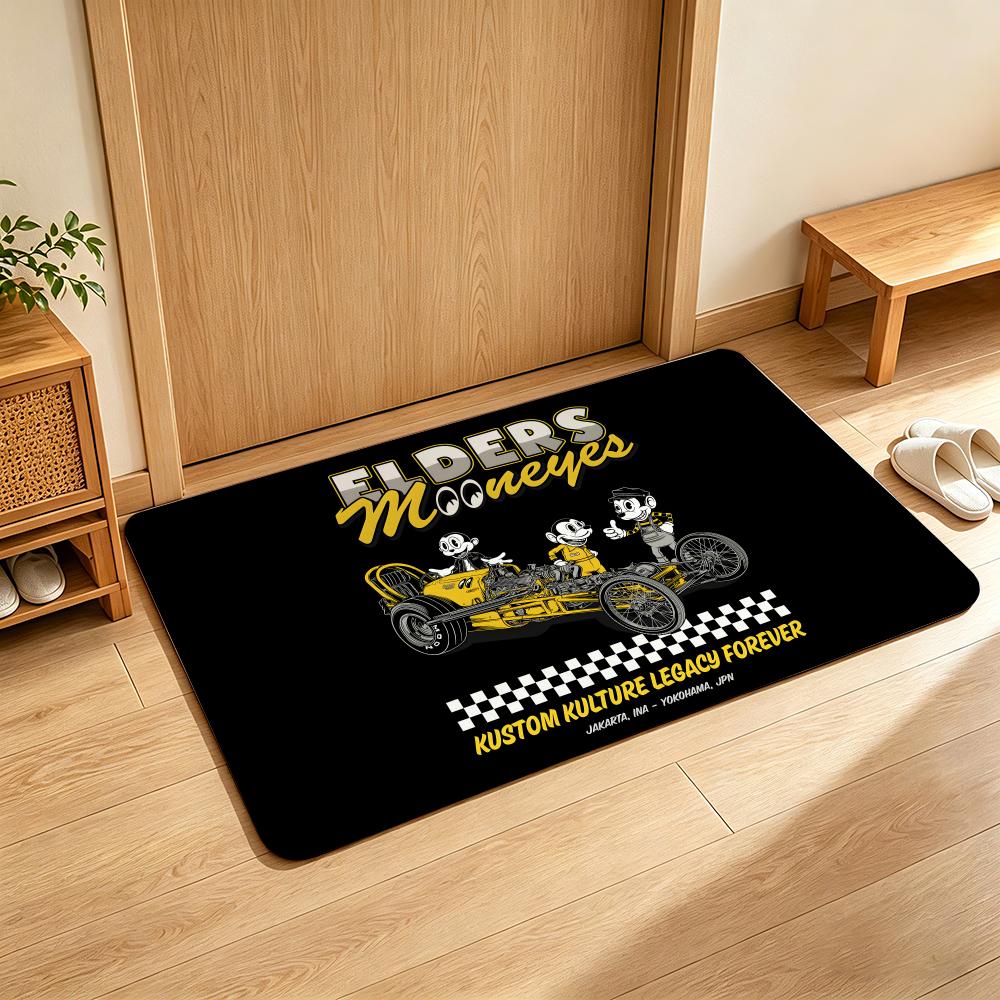 AutoCulture M-Mooneyes Floor Mat Soft Flannel Entrance Door Mat Non Slip Absorbent Bathroom Bedroom Floor Rug 40x60cm
AutoCulture M-Mooneyes Floor Mat Soft Flannel Entrance Door Mat Non Slip Absorbent Bathroom Bedroom Floor Rug 40x60cm