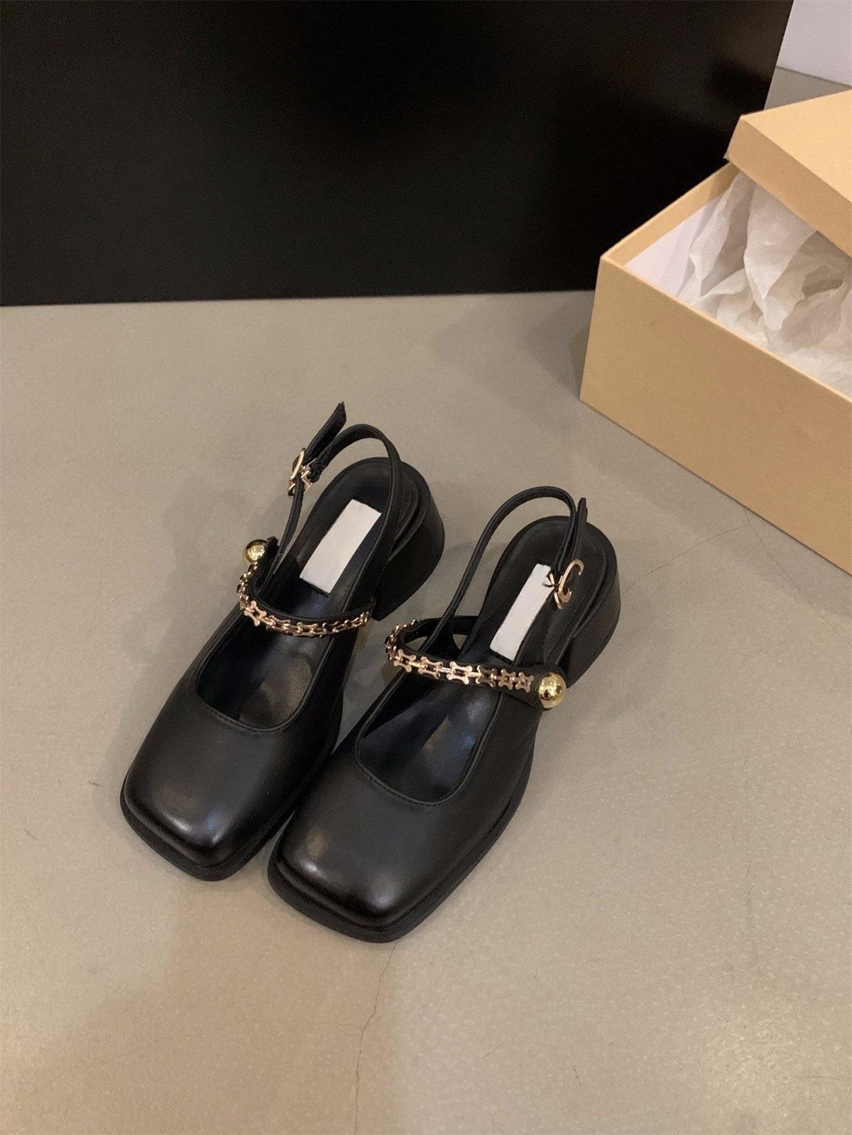 Черные туфли на высоком каблуке, сумка, сандалии, женская обувь, новые туфли Мэри Джейн на толстом каблуке 35 чёрный
Черные туфли на высоком каблуке, сумка, сандалии, женская обувь, новые туфли Мэри Джейн на толстом каблуке 35 чёрный