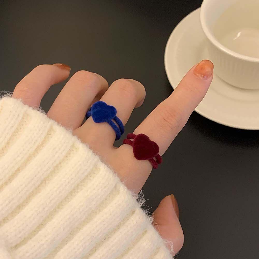 Creative Velvet Fashion Jewelry Flocking Finger Ring Korea Style Rings Women s Open Rings вино красного
Creative Velvet Fashion Jewelry Flocking Finger Ring Korea Style Rings Women s Open Rings вино красного
