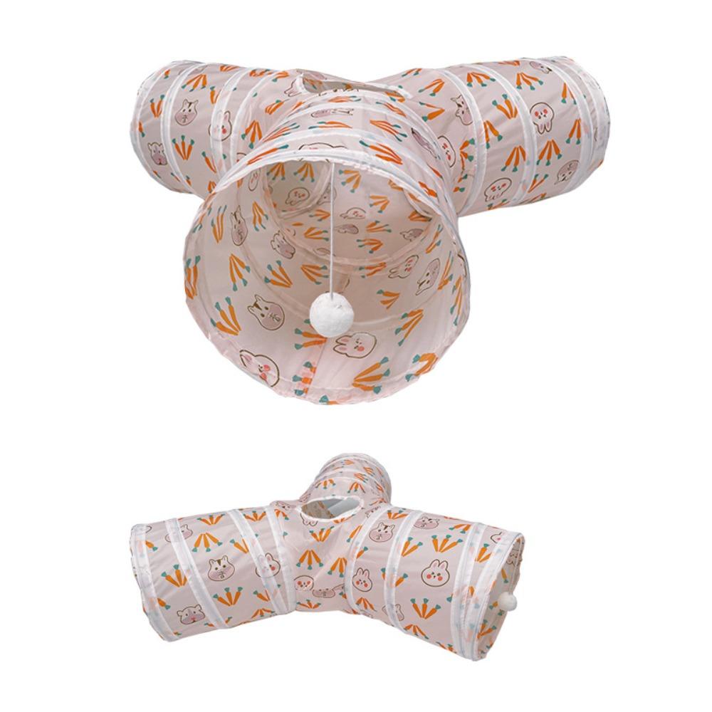 Прочный 3-сторонний складной туннель для кошек, практичный складной туннель для прохода для кроликов 
Прочный 3-сторонний складной туннель для кошек, практичный складной туннель для прохода для кроликов