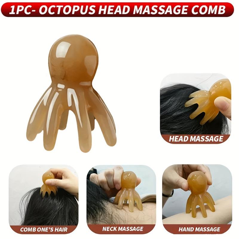 1Pc Octopus Head Massaging Comb, Handheld Transparent Scalp Tool, Acupoint Massager for Relaxing Meridians Stress Relief
1Pc Octopus Head Massaging Comb, Handheld Transparent Scalp Tool, Acupoint Massager for Relaxing Meridians Stress Relief