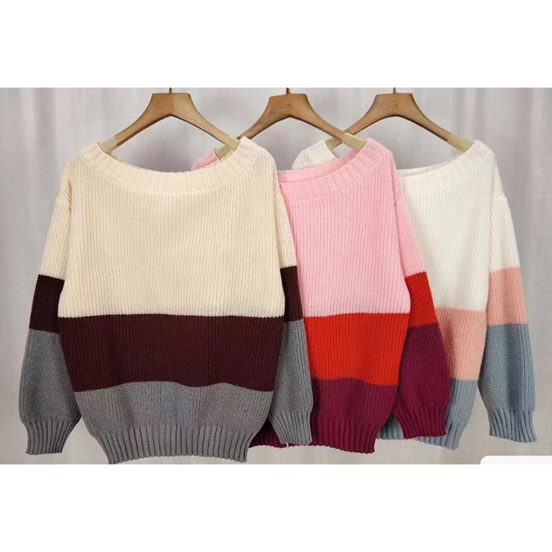 Осенне-зимний полосатый свободный вязаный свитер-пуловер для женщин с открытыми плечами, сексуальные повседневные свитера для женщин, элегантные женские трикотажные топы с круглым вырезом 24755 One Size абрикосовый
Осенне-зимний полосатый свободный вязаный свитер-пуловер для женщин с открытыми плечами, сексуальные повседневные свитера для женщин, элегантные женские трикотажные топы с круглым вырезом 24755 One Size абрикосовый