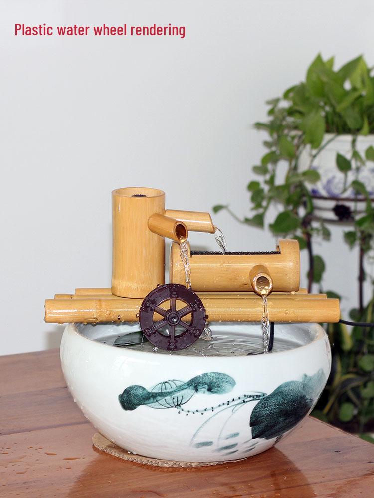 Bamboo Water Wheel Humidifier & Fish Tank Ornament with Oxygenating Flow
Bamboo Water Wheel Humidifier & Fish Tank Ornament with Oxygenating Flow