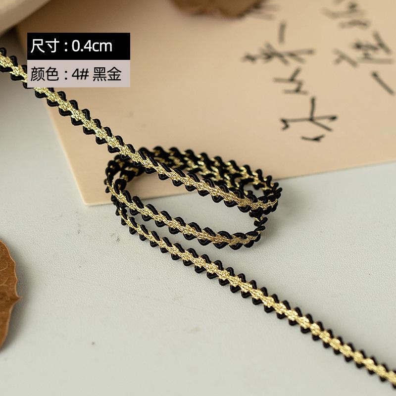 0.4/0 Золотий та срібний безкульовий маленький ароматний вітер, вишуканий кільовий зміїний живіт мотузка одяг декоративний пояс 0.4cm-4 #black gold
0.4/0 Золотий та срібний безкульовий маленький ароматний вітер, вишуканий кільовий зміїний живіт мотузка одяг декоративний пояс 0.4cm-4 #black gold