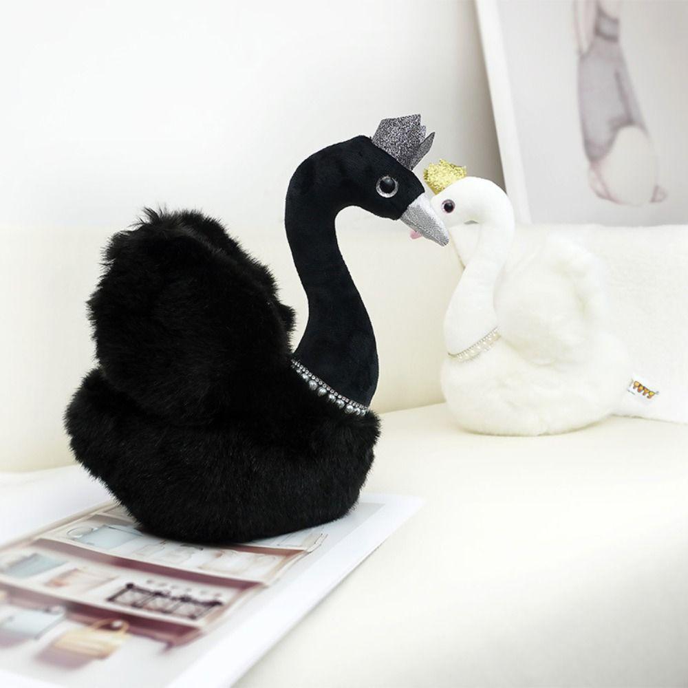Peal Necklace Swan Plush Toy Stuffed Animal Black Swan Doll Queen Swan Plushie Couple Present білий
Peal Necklace Swan Plush Toy Stuffed Animal Black Swan Doll Queen Swan Plushie Couple Present білий