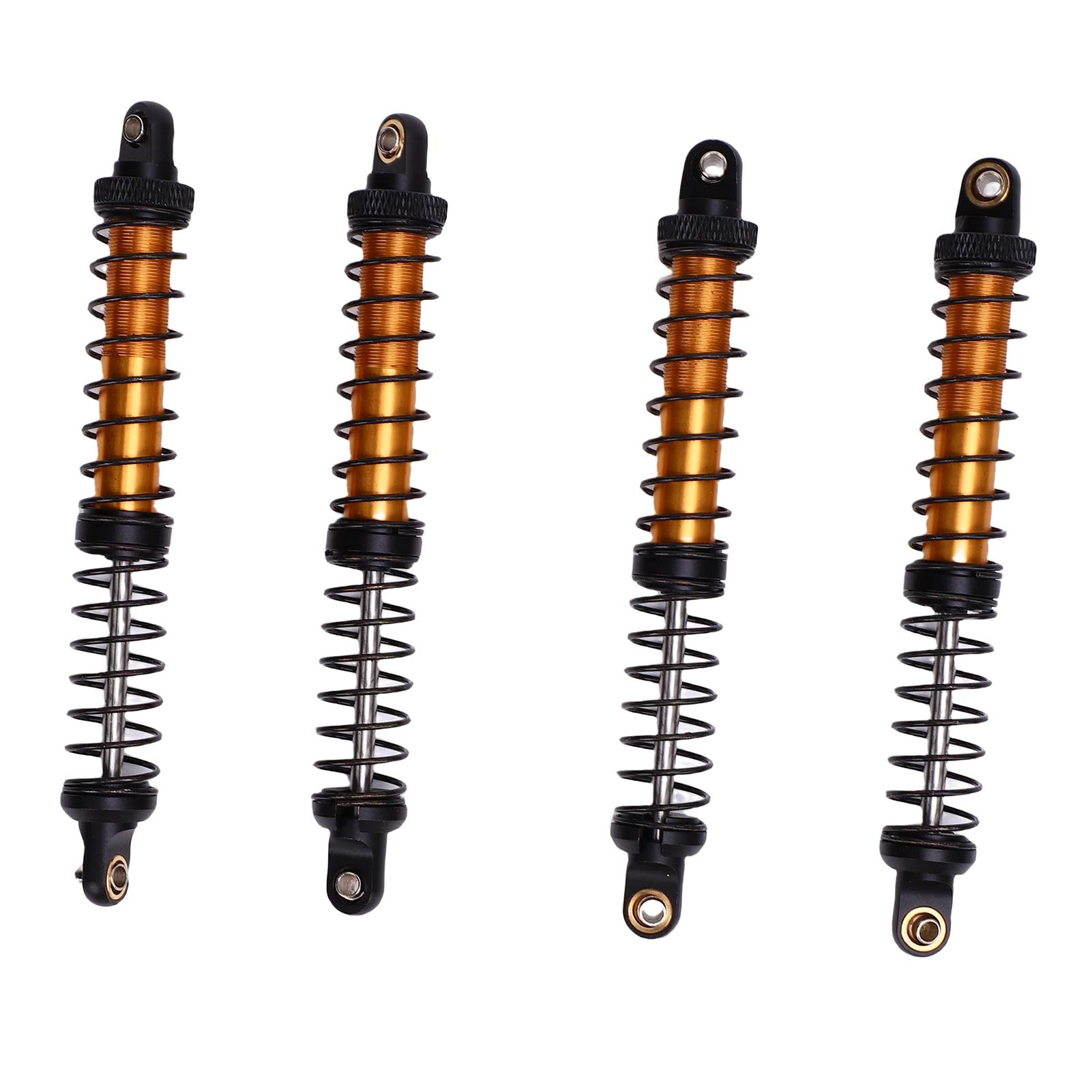 4pcs 110mm RC Shock Absorber Damper Dual Stage Spring Shocks for 1 10 RC Crawler Car Upgrade Parts Gold золотий
4pcs 110mm RC Shock Absorber Damper Dual Stage Spring Shocks for 1 10 RC Crawler Car Upgrade Parts Gold золотий
