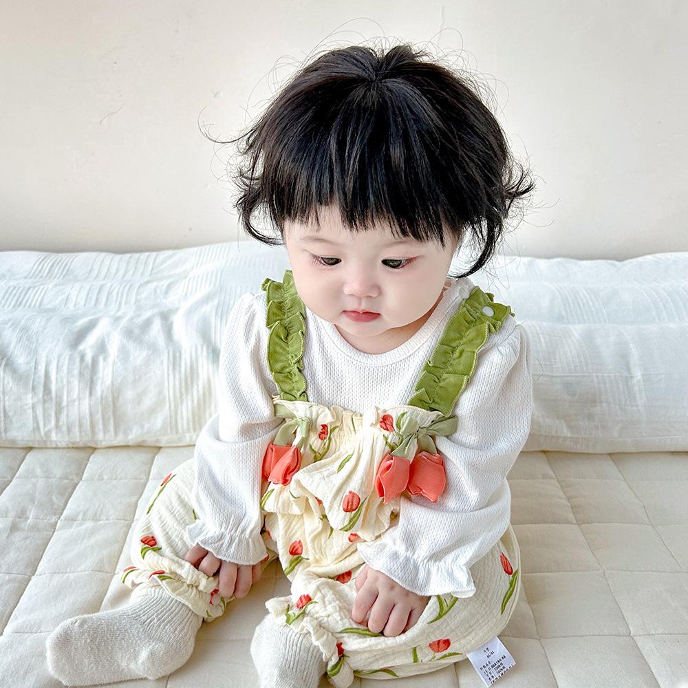 Newborn Baby Autumn Suspender Romper: Double Layer Long Sleeve Jumpsuit for Girls Size 59 бежевый
Newborn Baby Autumn Suspender Romper: Double Layer Long Sleeve Jumpsuit for Girls Size 59 бежевый