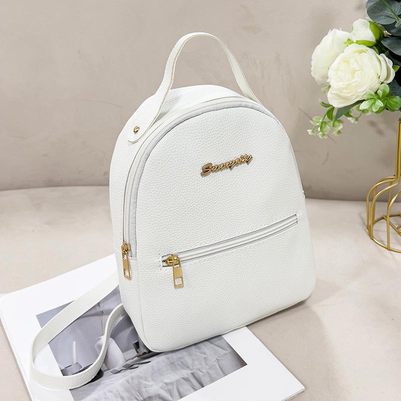 2024 Женский мини-рюкзак в корейском стиле из мягкой личи-кожи - Удобный, маленький, шикарный дизайн белый
2024 Женский мини-рюкзак в корейском стиле из мягкой личи-кожи - Удобный, маленький, шикарный дизайн белый