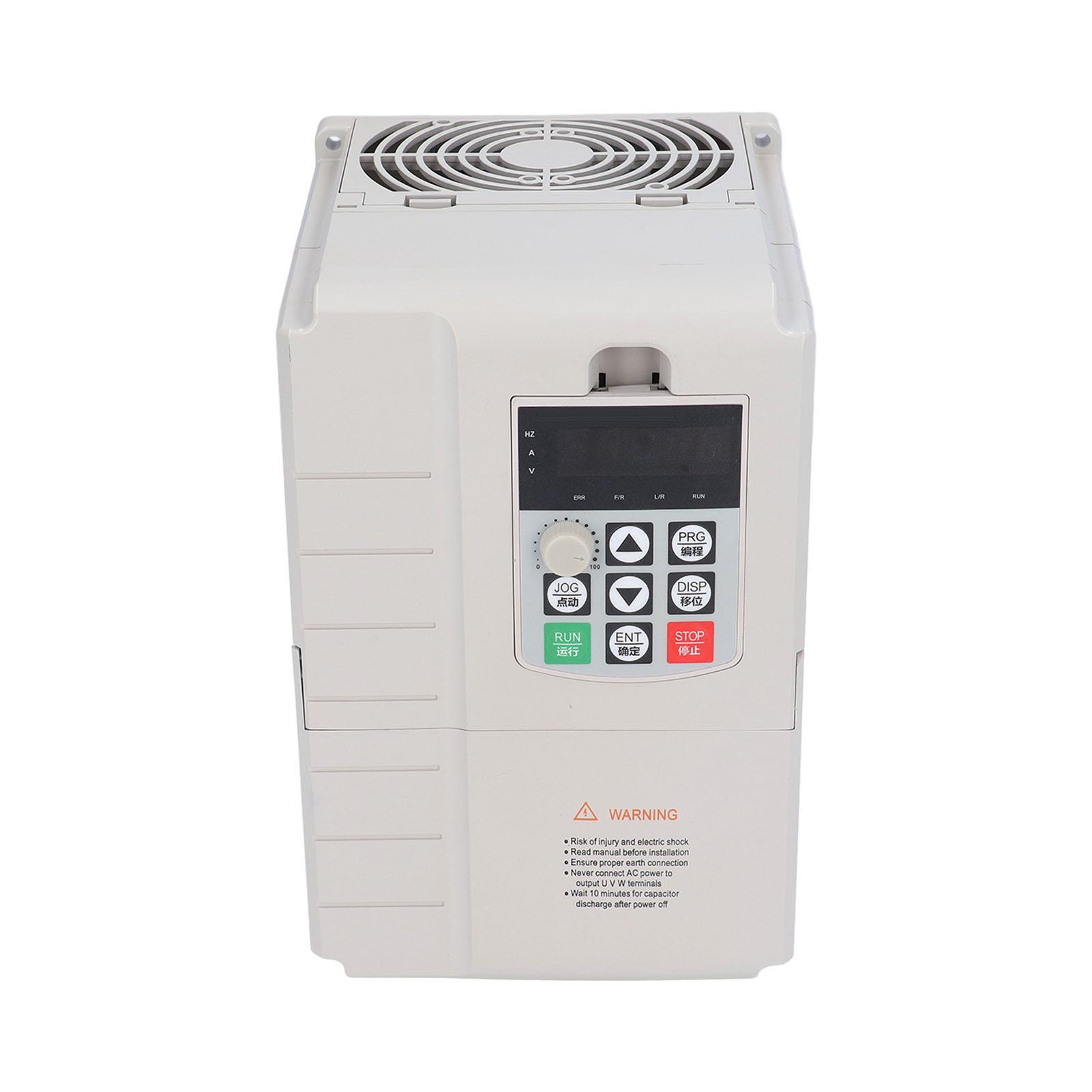 Frequency Converter 5.5KW Universal Motor Inverter Single Phase 220V Input 3 Phase 380V Output
Frequency Converter 5.5KW Universal Motor Inverter Single Phase 220V Input 3 Phase 380V Output