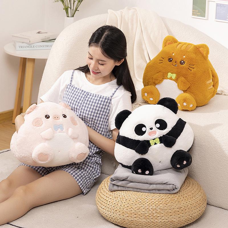 Cute Panda & Piggy 3-in-1 Pillow Blanket - Perfect Gift for Girls Nap Time 35*30cm Pillow 200g
Cute Panda & Piggy 3-in-1 Pillow Blanket - Perfect Gift for Girls Nap Time 35*30cm Pillow 200g