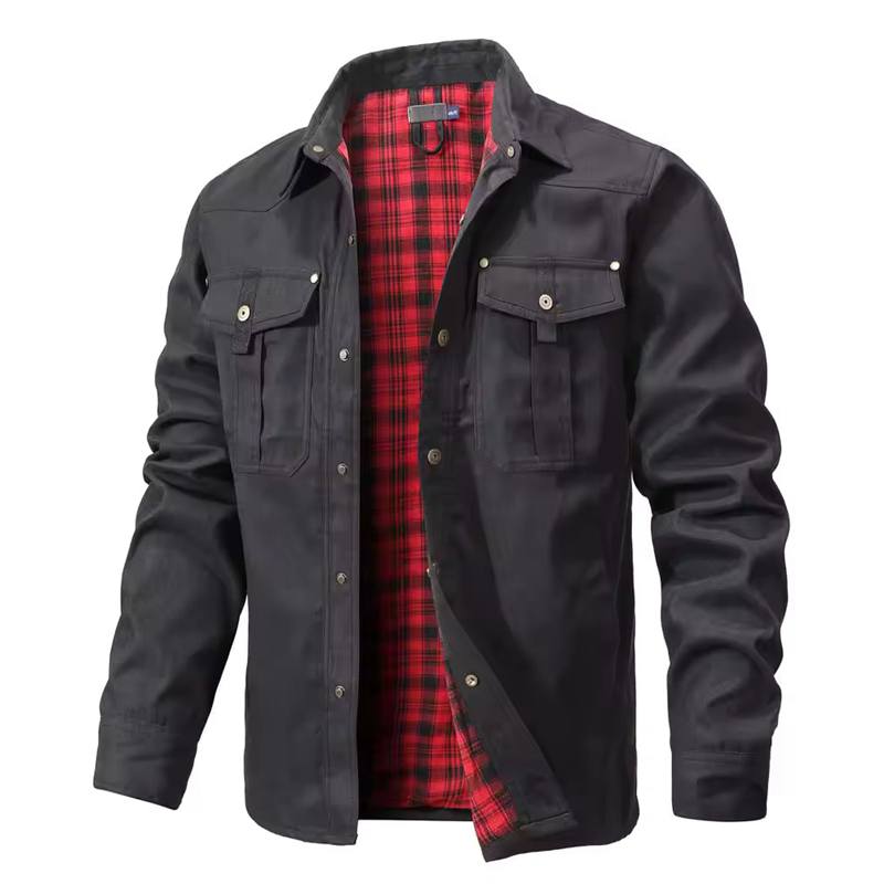 Men s Jackets Spring Flannel Lined Shirt Coat Shacket Casual Snap Button Overshirt Western Cowboy Style High Quality Top L чорний
Men s Jackets Spring Flannel Lined Shirt Coat Shacket Casual Snap Button Overshirt Western Cowboy Style High Quality Top L чорний