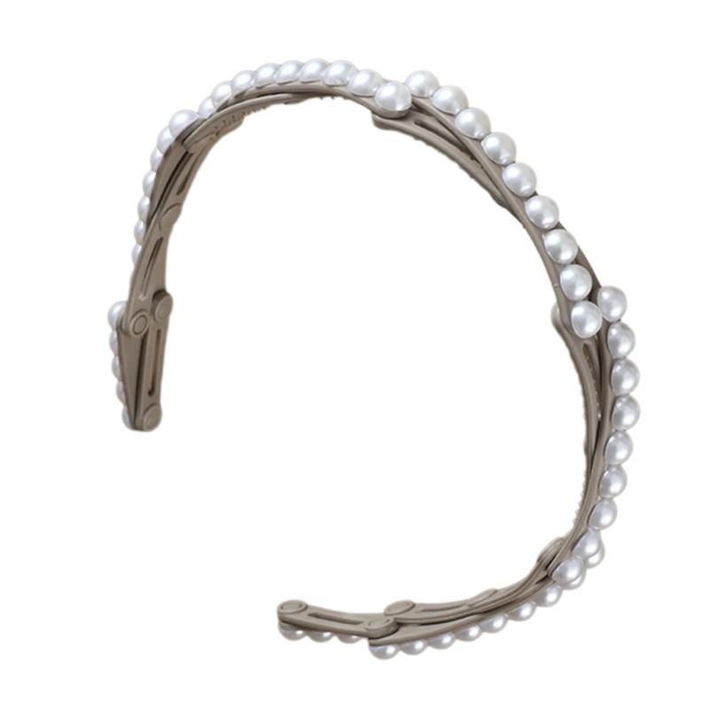 Модная регулируемая повязка на голову с жемчугом, портативная для женщин, гибкий и складной аксессуар для волос для всех типов волос
Модная регулируемая повязка на голову с жемчугом, портативная для женщин, гибкий и складной аксессуар для волос для всех типов волос