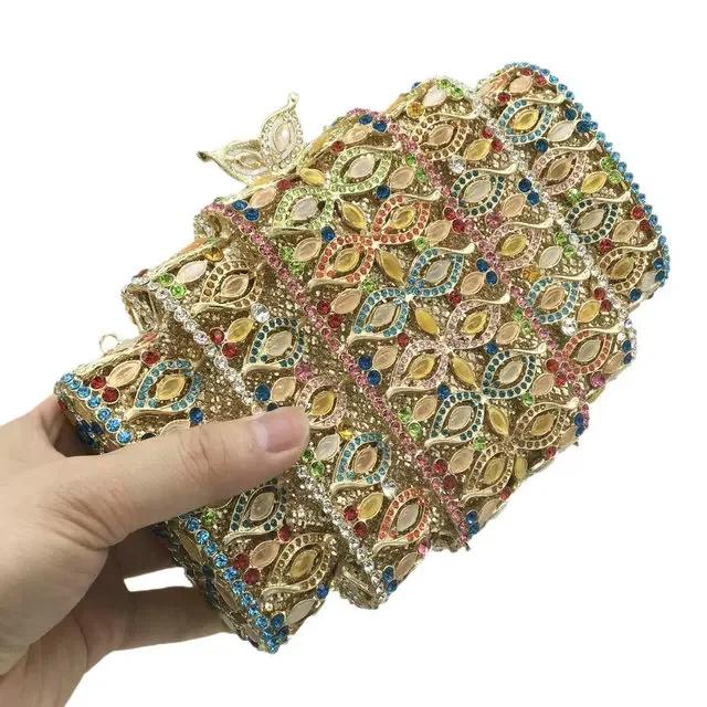 Boutique De FGG (in stock) Crystal Women Evening Bags Hollow Out Stones Beaded Wedding Clutch Bridal Diamond Minaudiere Purse Big and Heavy
Boutique De FGG (in stock) Crystal Women Evening Bags Hollow Out Stones Beaded Wedding Clutch Bridal Diamond Minaudiere Purse Big and Heavy