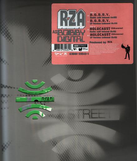 12inch Record RZA AS BOBBY DIGITAL - B.O.B.B.Y. / Holocaust (Silk Worm) 63881335431 Gee Street 1998 US Rap & Hip-Hop/R&B Used
12inch Record RZA AS BOBBY DIGITAL - B.O.B.B.Y. / Holocaust (Silk Worm) 63881335431 Gee Street 1998 US Rap & Hip-Hop/R&B Used