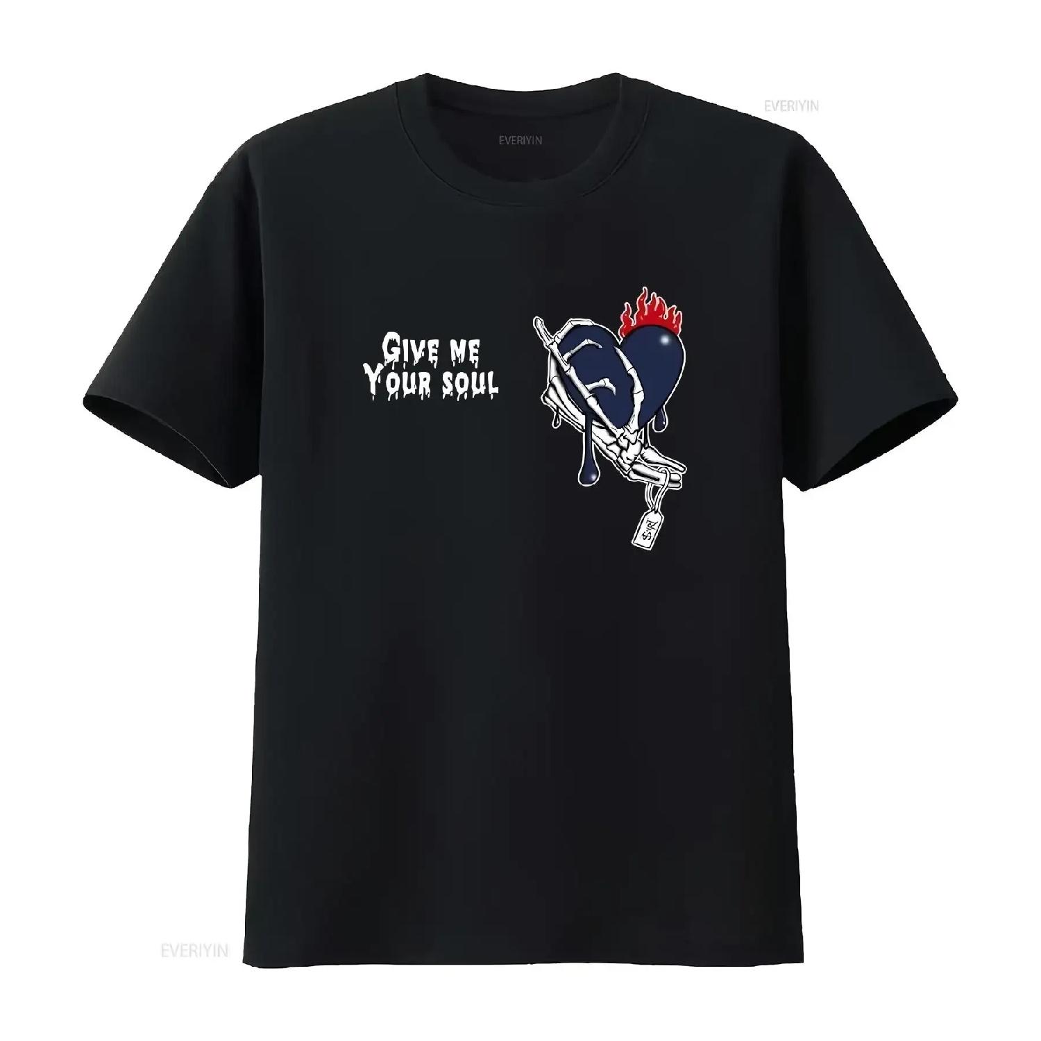 Give Me Your Soull Sneaker T Shirt Casual Cotton To Match J vintage Washed homme fashion streetwear Stretched Stylish XXXXXL чорний
Give Me Your Soull Sneaker T Shirt Casual Cotton To Match J vintage Washed homme fashion streetwear Stretched Stylish XXXXXL чорний