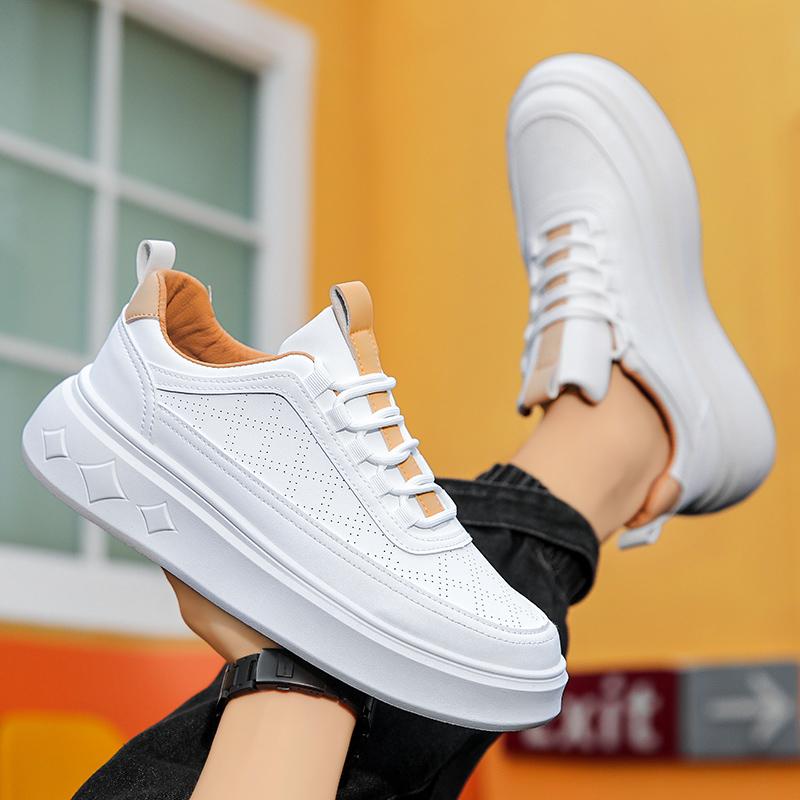 Men High Quality Sports Shoes Pu Leather Platform Casual Shoes for Men Fashion Comfortable Tennis Shoe Male Vulcanized Shoes 39
Men High Quality Sports Shoes Pu Leather Platform Casual Shoes for Men Fashion Comfortable Tennis Shoe Male Vulcanized Shoes 39