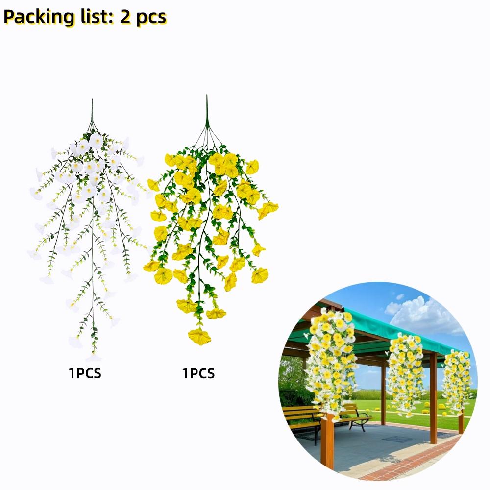 2/4pcs Multicolor UV Resistant No Fade Artificial Trumpet Flower Vines for Garden Patio Balcony hotel All Season Outdoor Decor
2/4pcs Multicolor UV Resistant No Fade Artificial Trumpet Flower Vines for Garden Patio Balcony hotel All Season Outdoor Decor