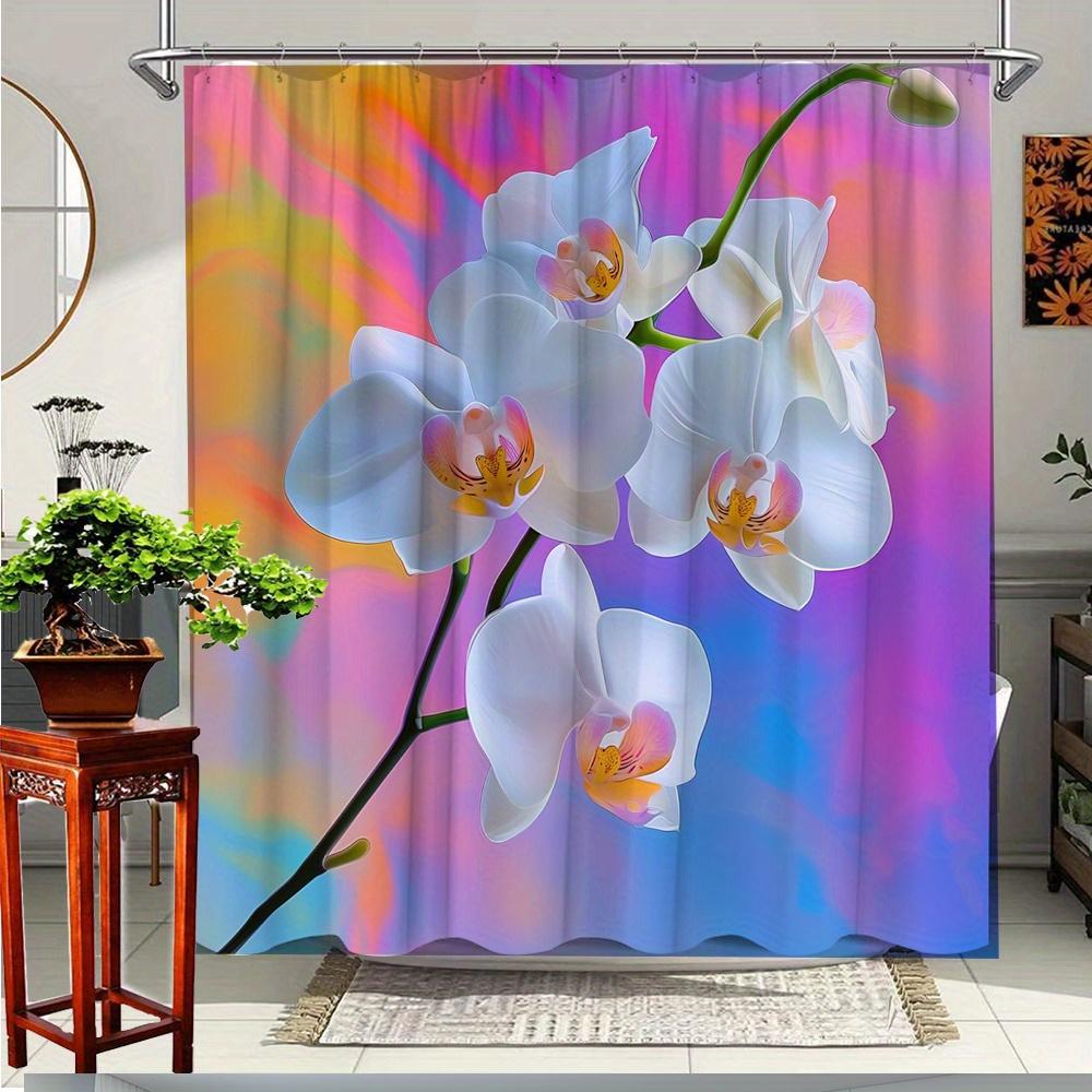 1Pc Colorful Orchid Shower Curtain Elegant Bathroom Decor Polyester Fabric Bathtub Partition Curtain Includes 12 Hooks W60H190(CM)-1 Pcs
1Pc Colorful Orchid Shower Curtain Elegant Bathroom Decor Polyester Fabric Bathtub Partition Curtain Includes 12 Hooks W60H190(CM)-1 Pcs