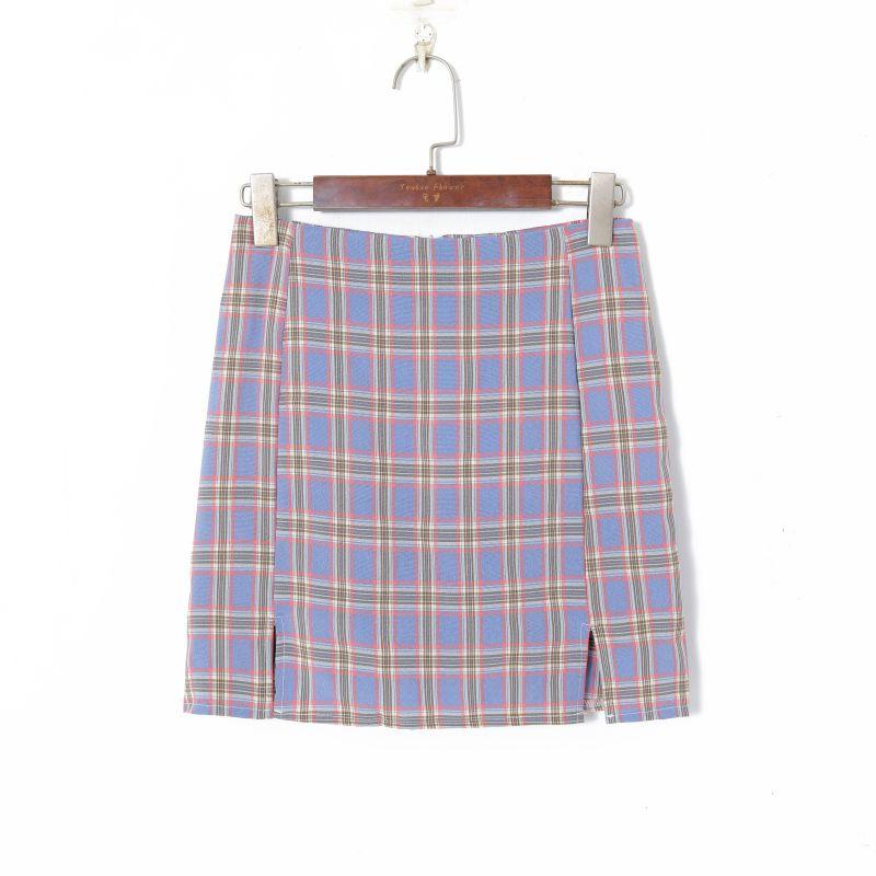 Age-Reducing French Style Retro Color Matching Plaid Bag Hip A- line Skirt Blue Check M
Age-Reducing French Style Retro Color Matching Plaid Bag Hip A- line Skirt Blue Check M