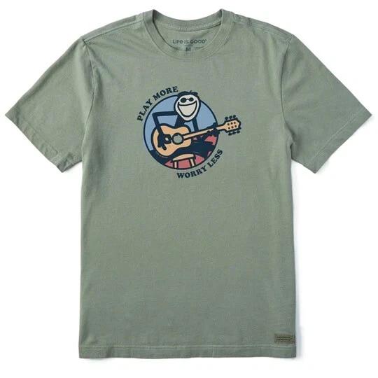 Life is Good. Men s Play More Worry Less Jake Guitar Crusher Tee, Moss Green 2XL
Life is Good. Men s Play More Worry Less Jake Guitar Crusher Tee, Moss Green 2XL