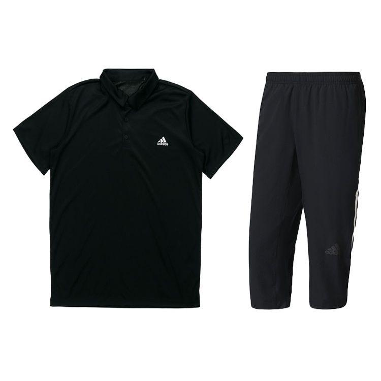Adidas Спортивная рубашка поло с коротким рукавом и брюками три четверти, комплект для мужчин, черный цвет CV8322+BK0982 L
Adidas Спортивная рубашка поло с коротким рукавом и брюками три четверти, комплект для мужчин, черный цвет CV8322+BK0982 L