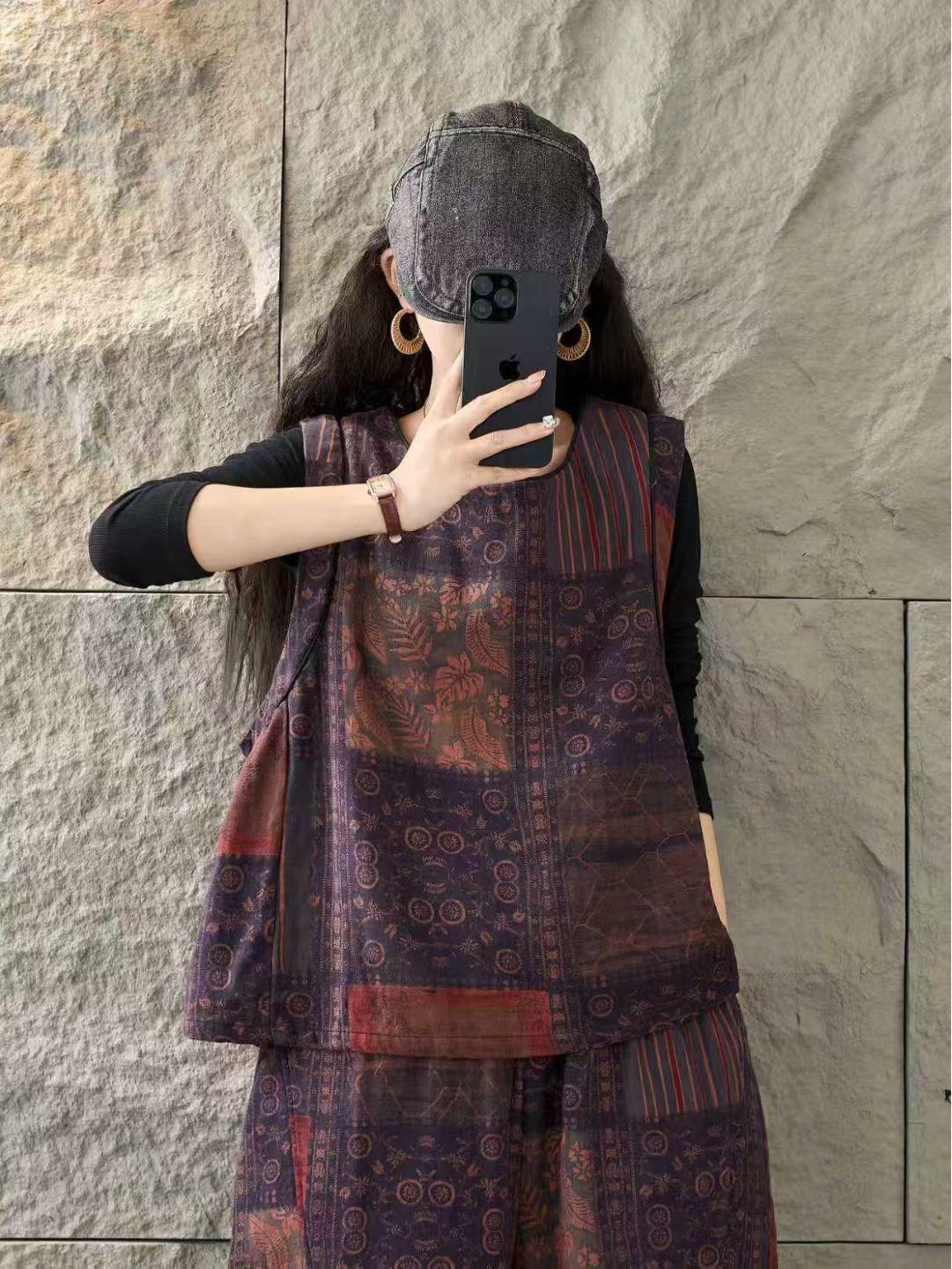 2026 Spring Korean Retro Loose Casual Women s Suit: Round Neck Vest & Harem Pants One Size
2026 Spring Korean Retro Loose Casual Women s Suit: Round Neck Vest & Harem Pants One Size