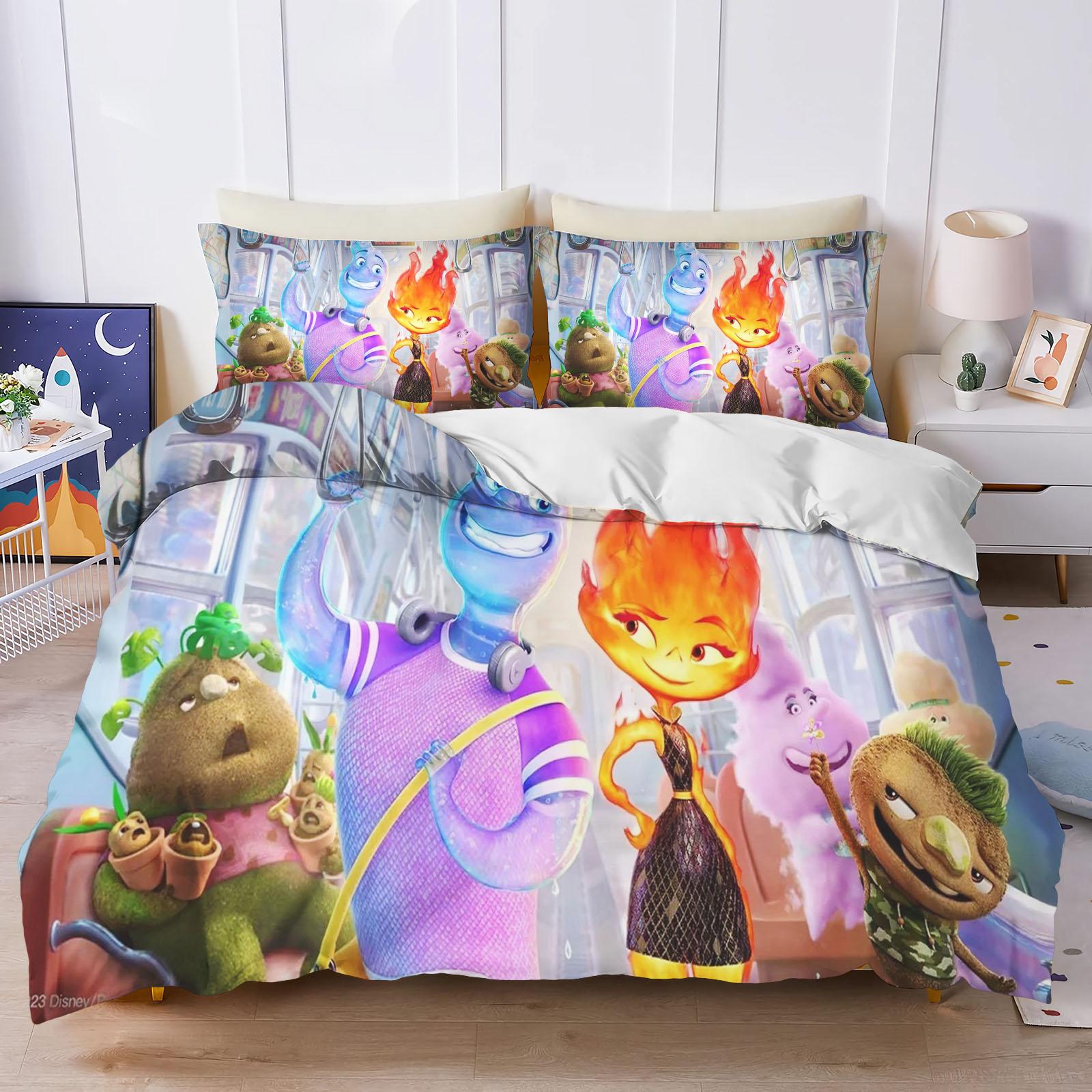 Elemental Printed Bedroom Bedding Set Duvet Cover Christmas Gifts Comforte Cartoon With Pillowcase 135X200CM
Elemental Printed Bedroom Bedding Set Duvet Cover Christmas Gifts Comforte Cartoon With Pillowcase 135X200CM