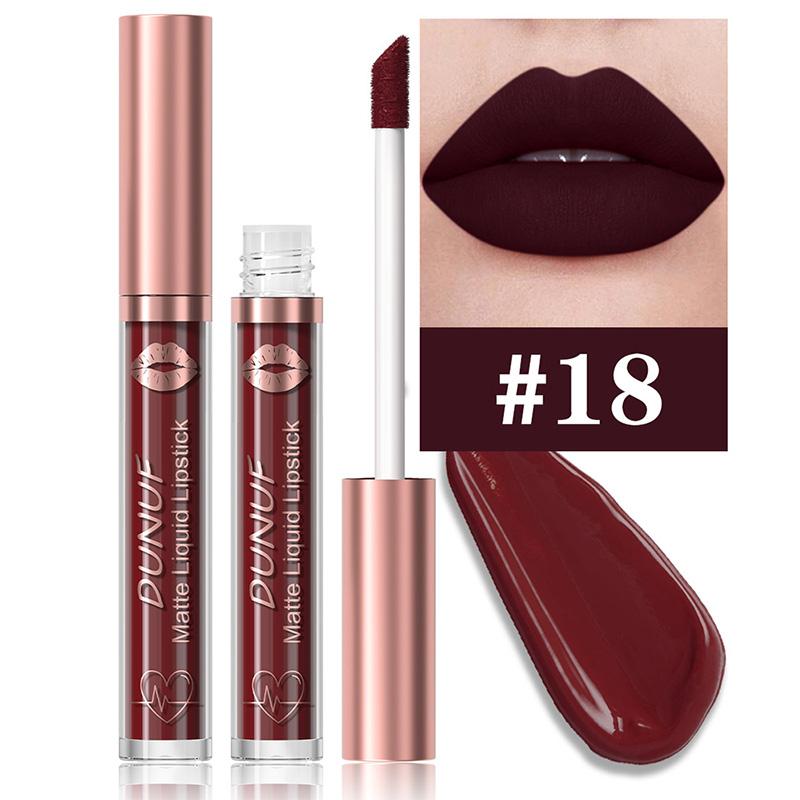DUNUF 18 Color Matte Velvet Lipstick Waterproof Long-lasting Nude Matte Lip Gloss Clear Moisturizing Lip Oil for Women Makeup
DUNUF 18 Color Matte Velvet Lipstick Waterproof Long-lasting Nude Matte Lip Gloss Clear Moisturizing Lip Oil for Women Makeup