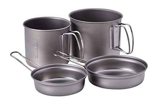Snow Peak s Titanium Trek Combo Cookware Set, Japanese Titanium, Ultralight and Compact for Camping, Made in Japan, Lifetime Product Guarantee, One Si
Snow Peak s Titanium Trek Combo Cookware Set, Japanese Titanium, Ultralight and Compact for Camping, Made in Japan, Lifetime Product Guarantee, One Si