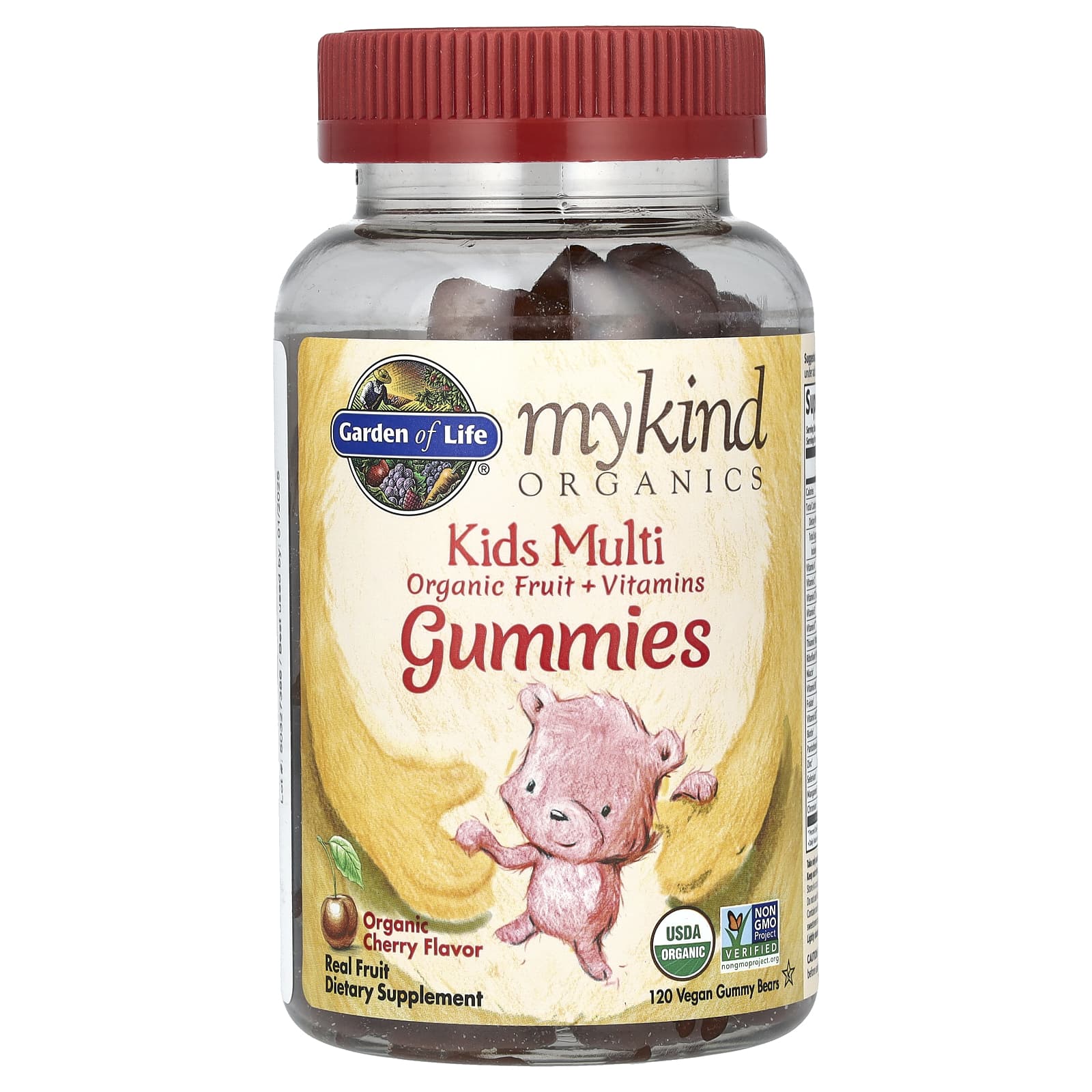 Garden of Life, MyKind Organics, мульти для дітей, органічний смак вишні, 120 веганських цукерок
Garden of Life, MyKind Organics, мульти для дітей, органічний смак вишні, 120 веганських цукерок