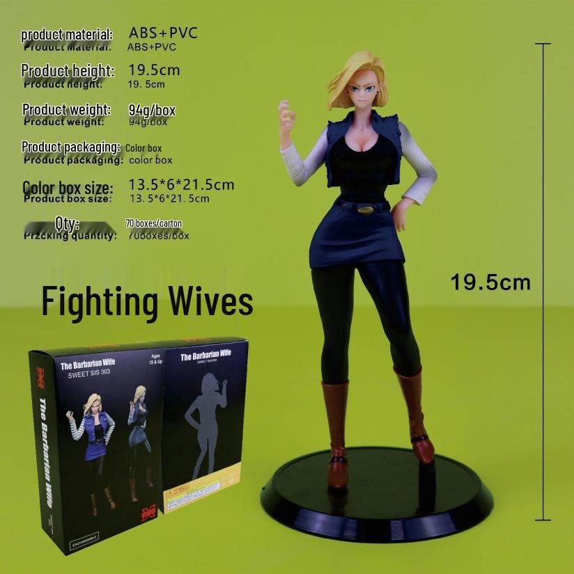 Dragon Ball Android 18 та Videl Фігурка з довгим волоссям Колекційна прикраса
Dragon Ball Android 18 та Videl Фігурка з довгим волоссям Колекційна прикраса