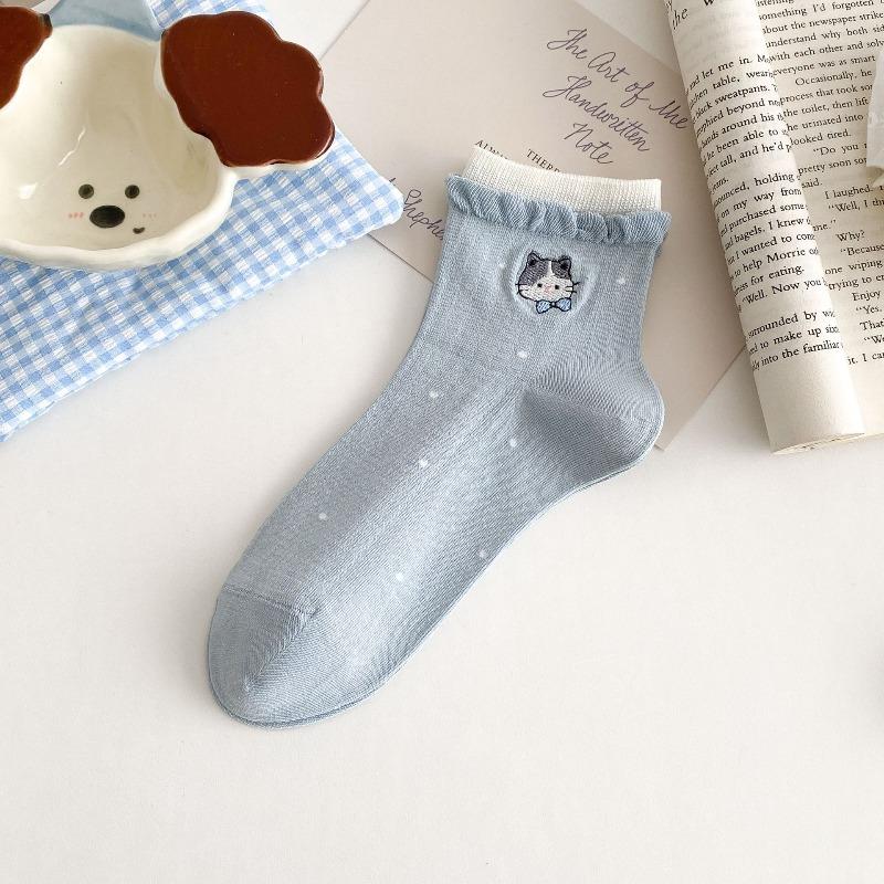Bias-cut Stockings - Children s Mid-length Stockings - Kitten-style Sweat-absorbing Breathable Short Socks - Thin Cotton Socks 1 pair синій
Bias-cut Stockings - Children s Mid-length Stockings - Kitten-style Sweat-absorbing Breathable Short Socks - Thin Cotton Socks 1 pair синій