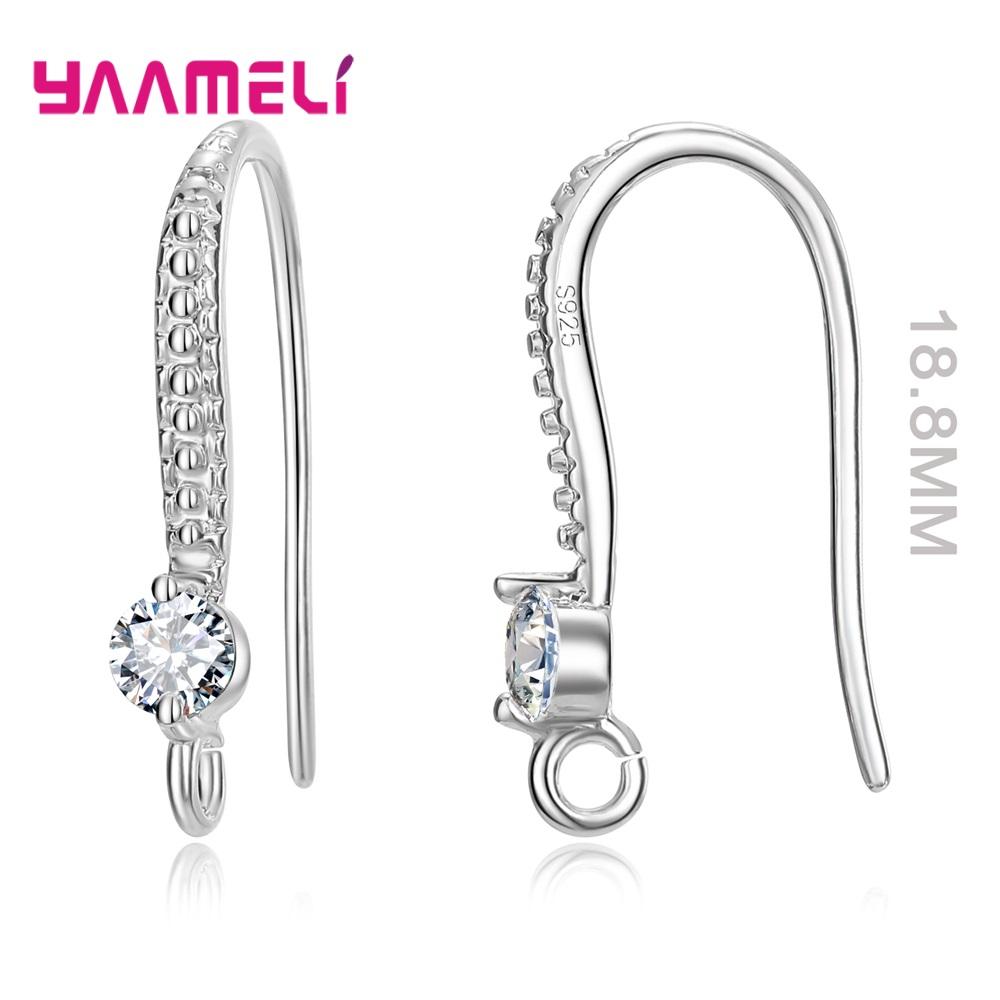 Authentic 925 Silver S925 Hook Earrings White Pink Blue Purple Cubic Zircon Ear Jewelry Accessories Findings
Authentic 925 Silver S925 Hook Earrings White Pink Blue Purple Cubic Zircon Ear Jewelry Accessories Findings