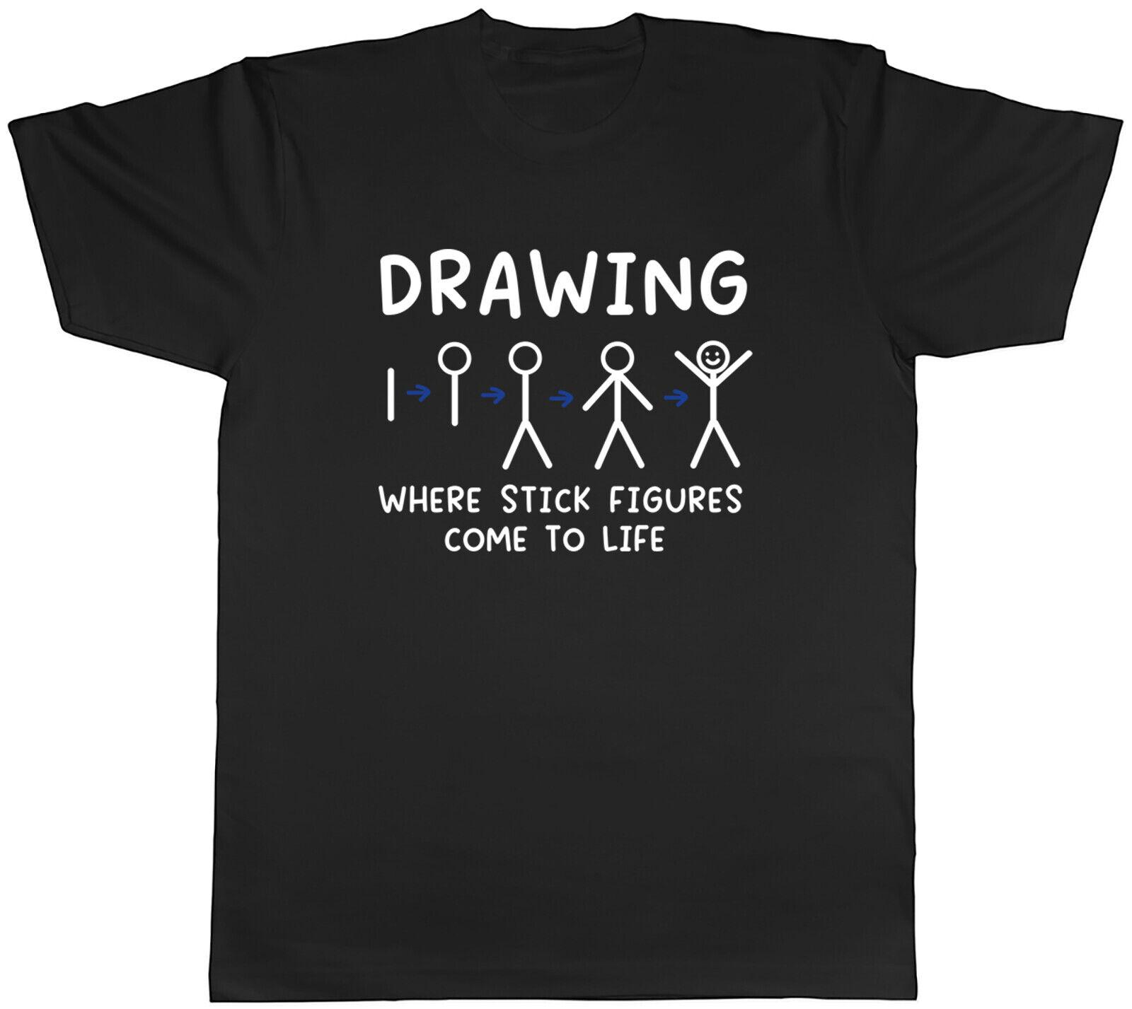 camisetas Funny Drawing Mens T-Shirt Where Stick Figures Come To Life Tee Gift Clothing Women T Shirt Summer New Fashion Top 5XL різнокольоровий
camisetas Funny Drawing Mens T-Shirt Where Stick Figures Come To Life Tee Gift Clothing Women T Shirt Summer New Fashion Top 5XL різнокольоровий