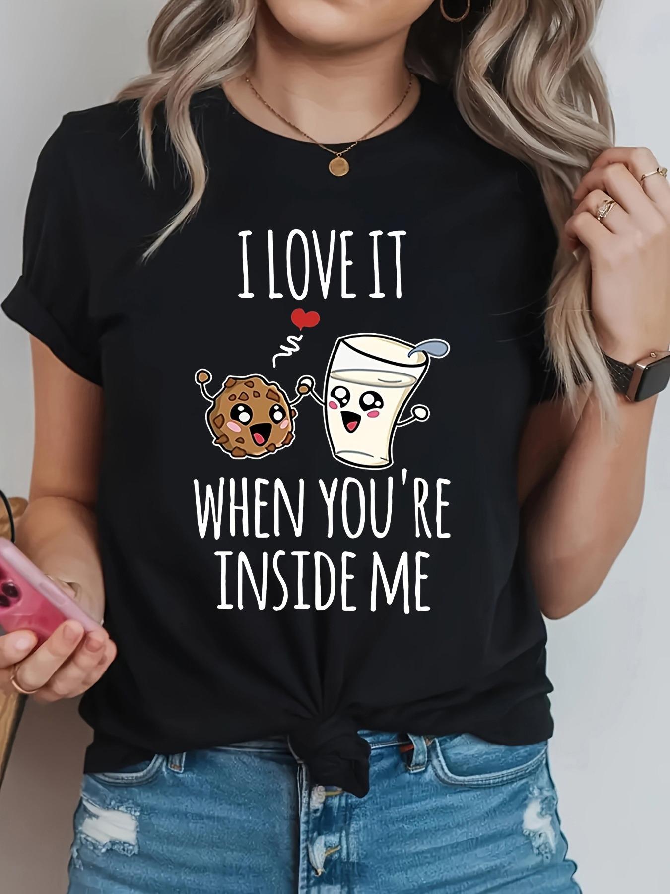 Valentines Day Cartoonstyle Cookies and Milk with The Pattern Womens Fashionable Casual Crewneck Summer Tshirt 4XL
Valentines Day Cartoonstyle Cookies and Milk with The Pattern Womens Fashionable Casual Crewneck Summer Tshirt 4XL