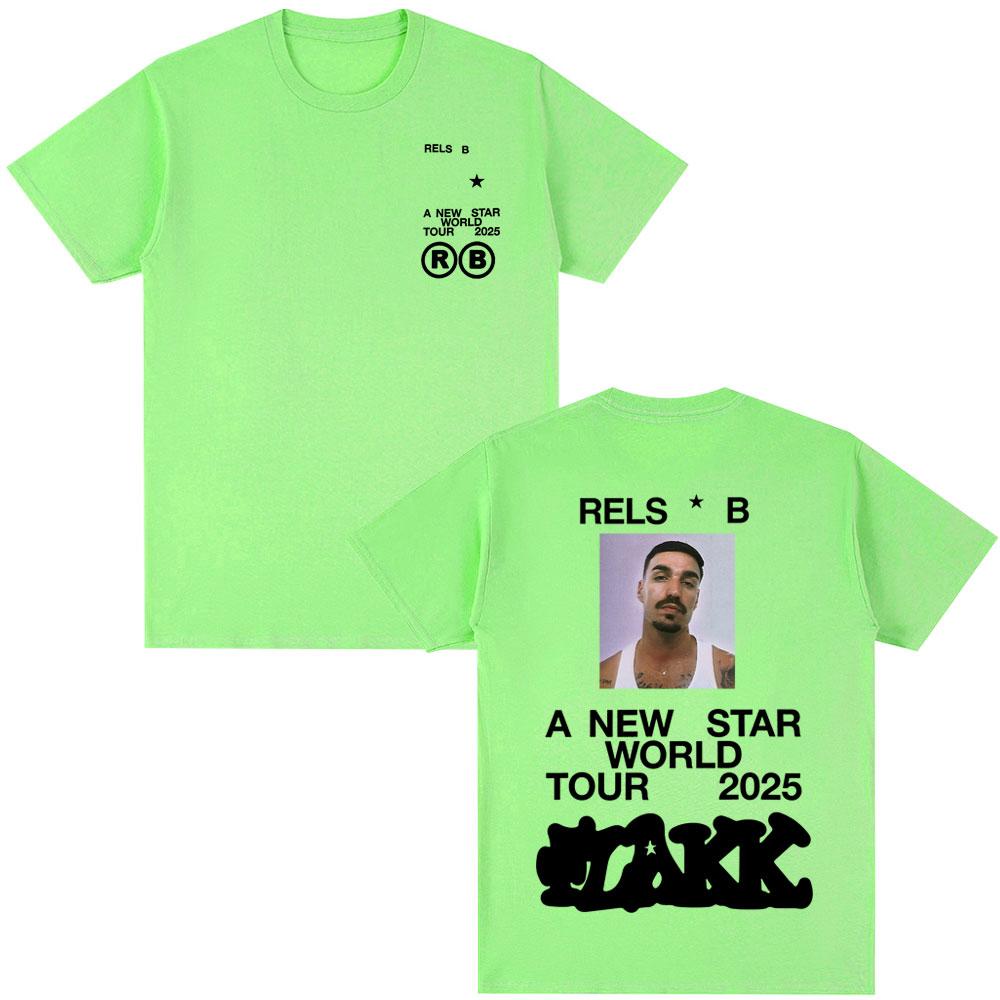 Rapper Rels B A New Star World Tour 2025 Tshirt Unisexs Women Clothing Fashion Hip Hop Tshirts Cotton Casual T Shirts Streetwear 4XL
Rapper Rels B A New Star World Tour 2025 Tshirt Unisexs Women Clothing Fashion Hip Hop Tshirts Cotton Casual T Shirts Streetwear 4XL