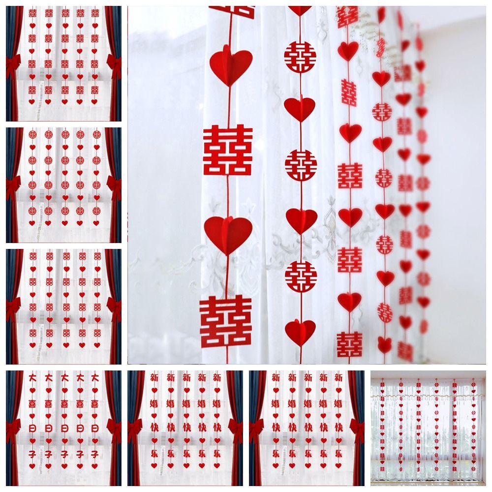 5Pcs/Set Double Happiness Wedding Curtain Lacework 3D Marriage Hanging Ornaments Bedhead Decor
5Pcs/Set Double Happiness Wedding Curtain Lacework 3D Marriage Hanging Ornaments Bedhead Decor